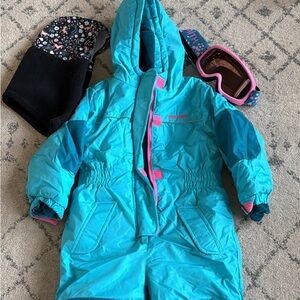 Pink Platinum Snowsuit 3T Bundle